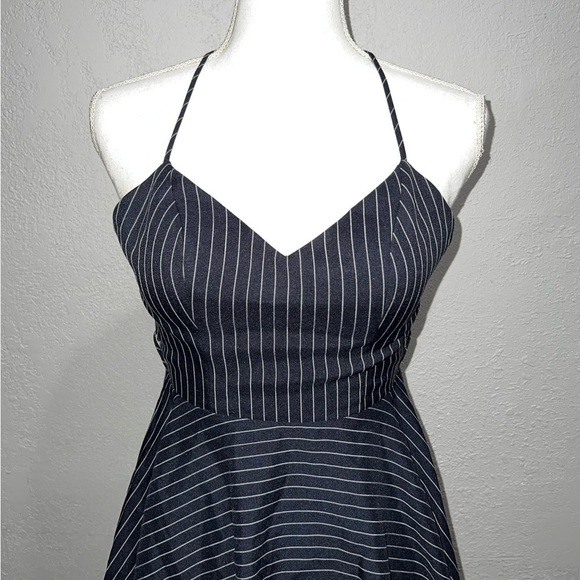 Elpis Breath of Beauty Blue Stripe Mini Dress - Picture 2 of 6